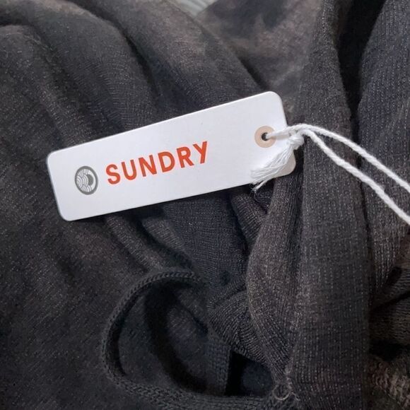 Sundry Tie Dye Gray White Easy Hoodie Sweatshirt M - Picture 6 of 11